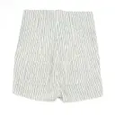 Laurence Bras Ecru Cotton Shorts for sale