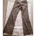 Marc Jacobs Ecru Cotton Trousers for sale