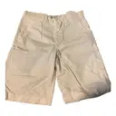 Ecru Cotton Shorts Moncler