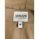 Leather trench coat Armani Collezioni