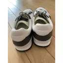 Leather low trainers Coach