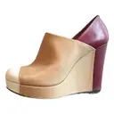 Leather heels MORESCHI