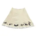Linen mid-length skirt Prada