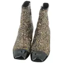Glitter boots Chanel