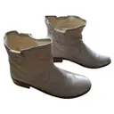 Gold Leather Ankle boots Petite Mendigote