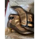 Leather buckled boots Antonio Marras