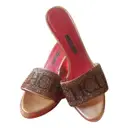 Leather sandals Carolina Herrera
