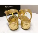 Leather sandals Chanel
