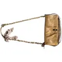 Gold Leather Handbag Lanvin