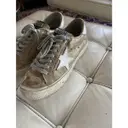 Buy Golden Goose May leather trainers online