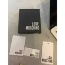 Leather card wallet Moschino Love