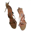 Nude leather sandals Celine