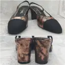 Slingback leather sandal Chanel