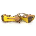 Leather sandals Versace