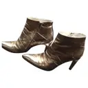 Gold Leather Ankle boots Free Lance
