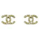 Gold Metal Earrings Chanel