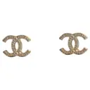 Gold Metal Earrings Chanel