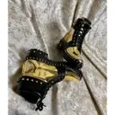 Patent leather lace up boots Balmain
