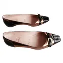 Gold Patent leather Ballet flats Christian Louboutin