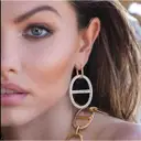 Silver earrings APM Monaco