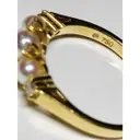 Yellow gold ring Mikimoto