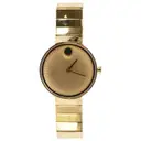 Yellow gold watch Movado