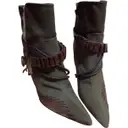 Cloth ankle boots John Galliano