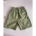 Buy Cmmn Swdn Green Cotton Shorts online