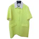 Green Cotton Coat Moschino