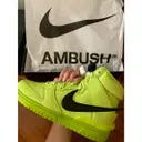 Dunk High leather trainers Nike x Ambush