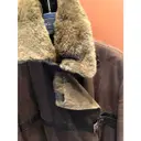 Leather coat Emporio Armani - Vintage