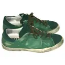 Green Leather Trainers Golden Goose