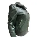 Leather biker jacket Mcq