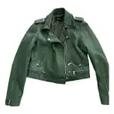 Leather biker jacket Oakwood