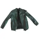 Leather biker jacket Pierre Cardin