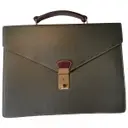 Leather satchel Trussardi - Vintage