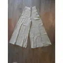 Linen large pants Claude Montana - Vintage