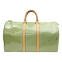 Keepall patent leather travel bag Louis Vuitton