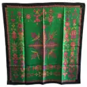 Green Silk Silk handkerchief Carré Hermès - Vintage