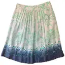 Silk mid-length skirt Stella Forest