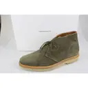 Green Suede Boots Common Projects