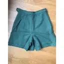 Buy Chanel Green Tweed Shorts online