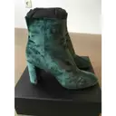 Buy Saint Laurent Loulou velvet ankle boots online