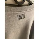 Grey Cotton T-shirt Fausto Puglisi