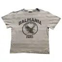 Grey Cotton T-shirt Pierre Balmain
