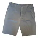 Grey Cotton Shorts Prada