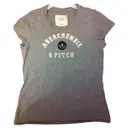 Grey Cotton Top Abercrombie & Fitch