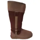 Leather snow boots Australia Luxe