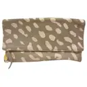 Leather clutch bag Clare V