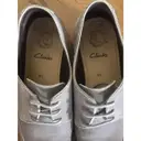 Leather lace ups Clarks